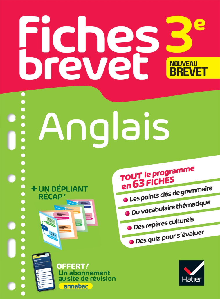 Fiches brevet - Anglais 3e Brevet 2025 - Corinne Touati - HATIER