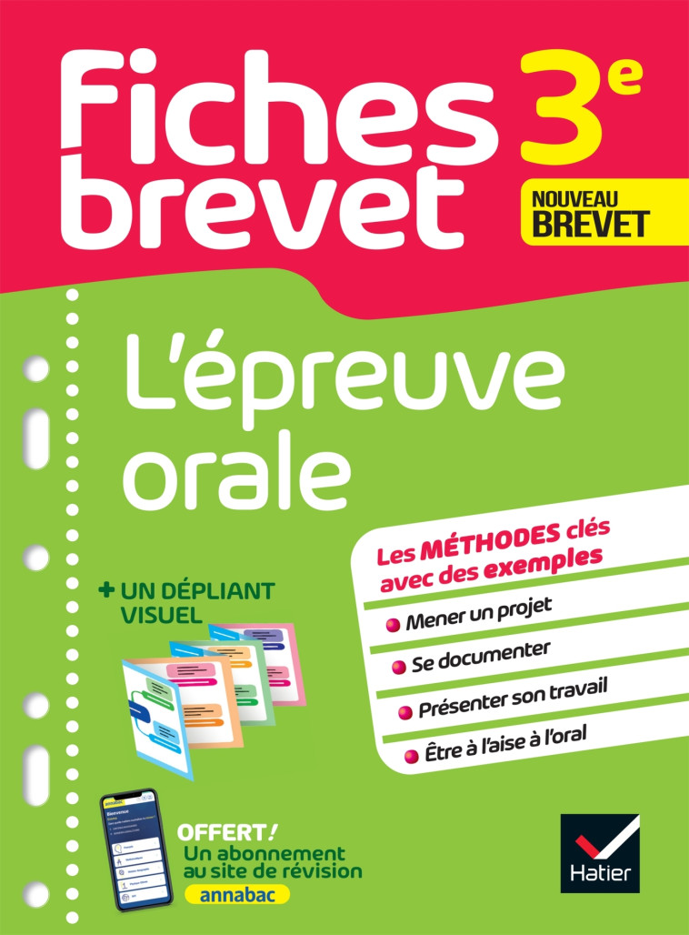 Fiches brevet - L'épreuve orale 3e Brevet 2025 - Cécile Gaillard, Laure Pequignot-Grandjean, Gaëlle Perrot, Isabelle Provost, Hélène Ricard, Matthieu VERRIER - HATIER