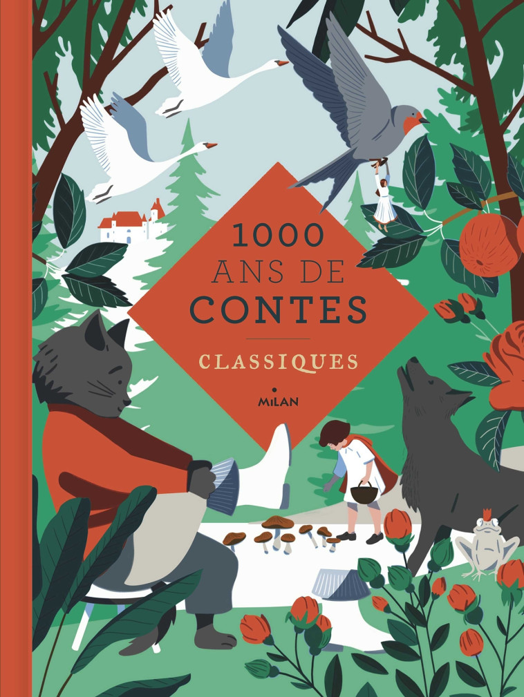 Mille ans de contes classiques - Frères Grimm, Charles Perrault, Hans Christian Andersen, Aurélie Guillerey, Daniel Kerleroux, JULIE GUILLEM, Muriel Kerba - MILAN