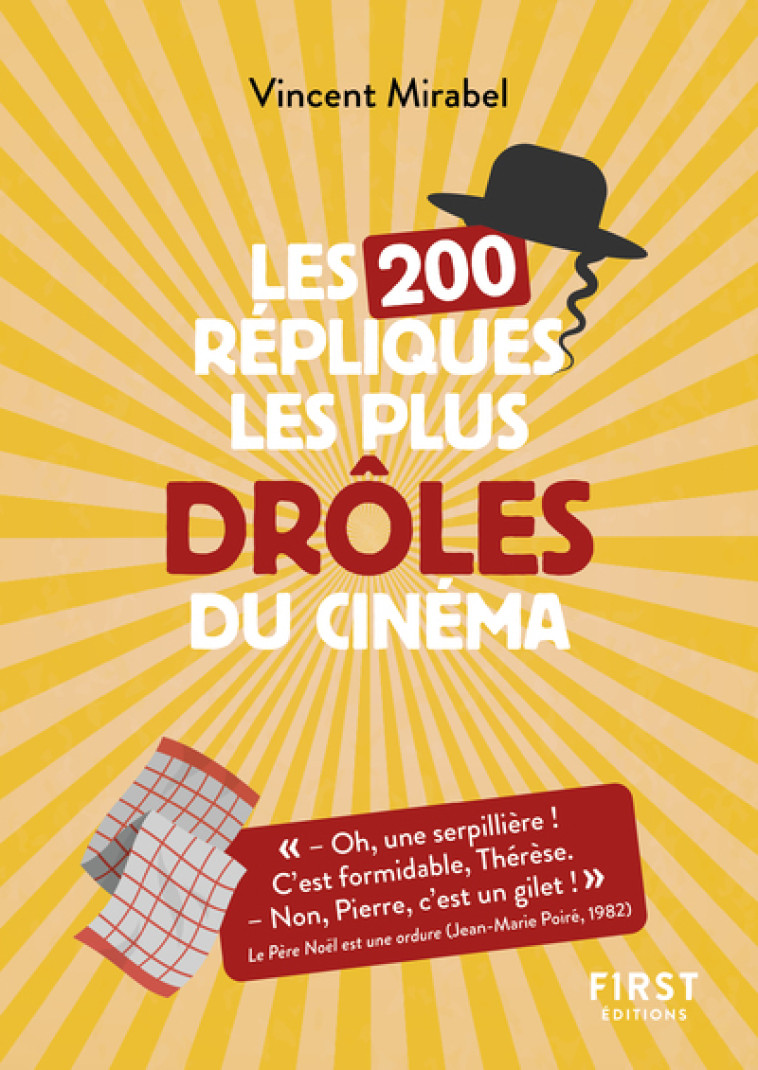 Le Petit Livre de - 200 répliques drôles de cinéma, 2e édition - Vincent Mirabel - FIRST