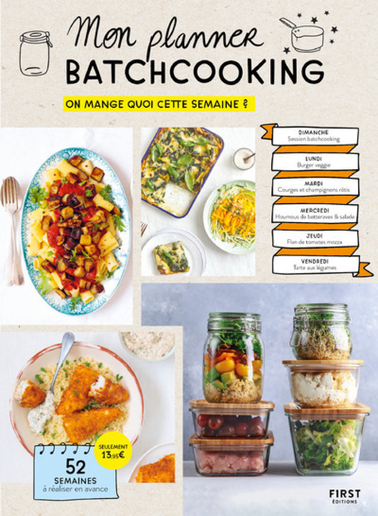 Mon planner batchcooking - Collectif Collectif - FIRST