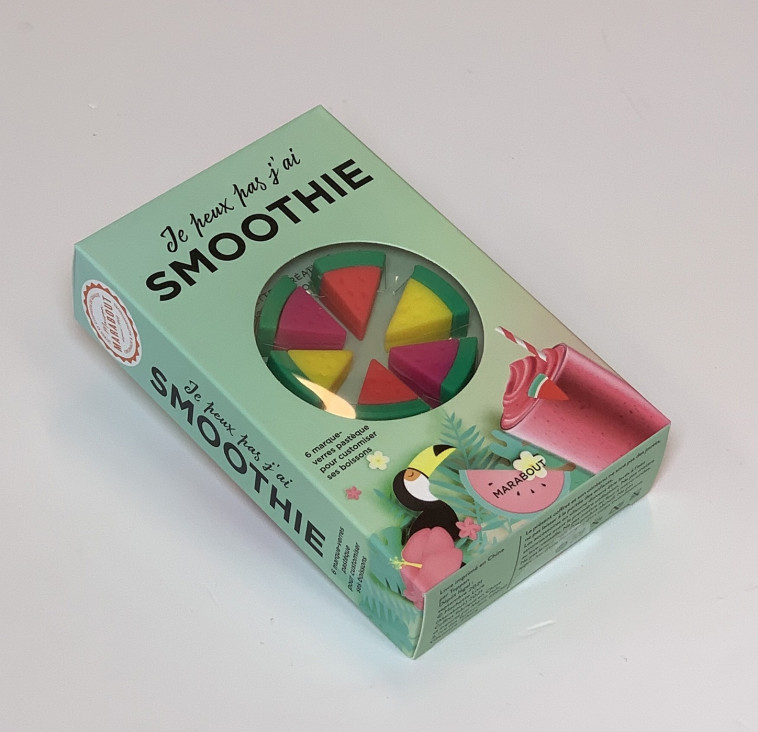 Coffret - Marque-verres "Je peux jas j'ai smoothie" -   - MARABOUT