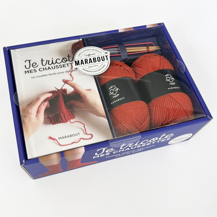 Coffret je tricote mes chaussettes - XXX - MARABOUT