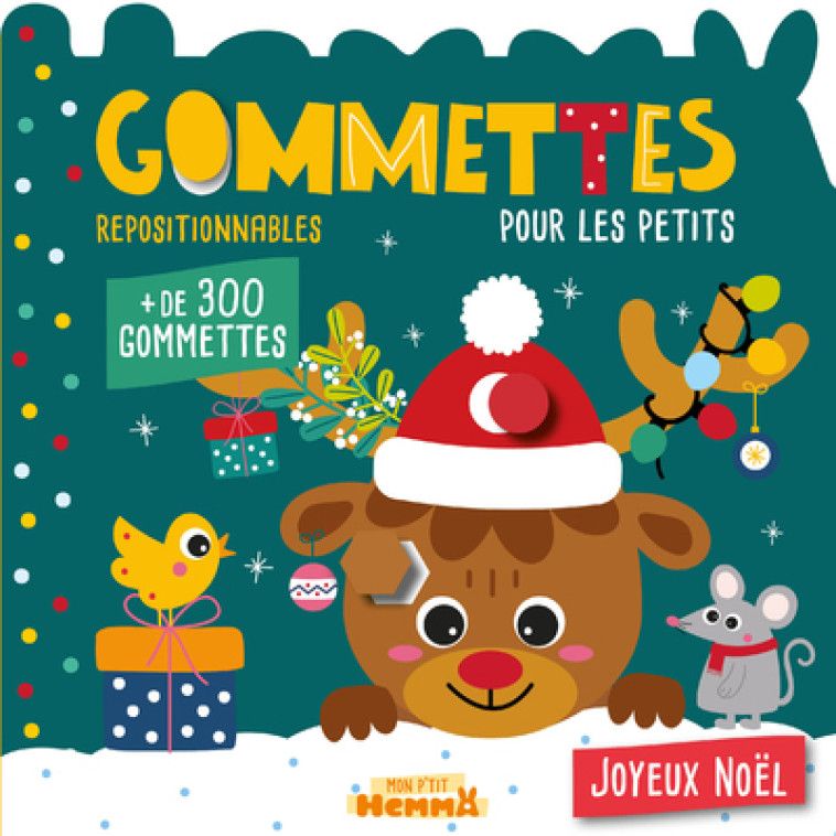 Mon P'tit Hemma - Gommettes pour les petits - Joyeux Noël - + de 300 gommettes repositionnables - Carotte et compagnie Carotte et compagnie, Collectif Collectif - HEMMA