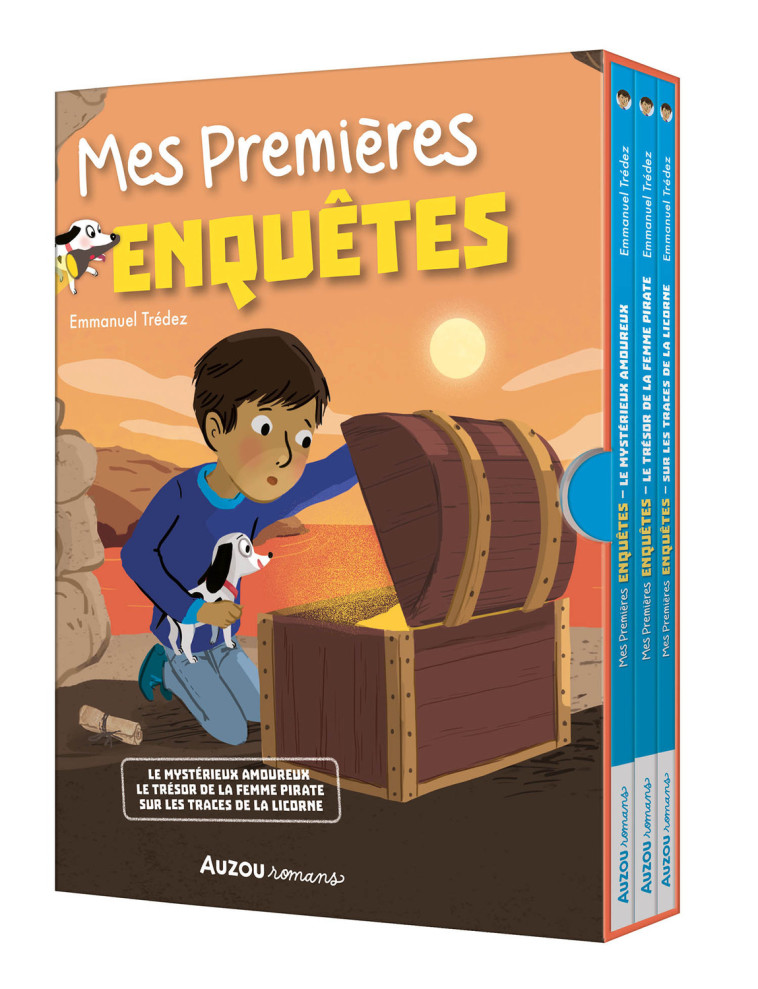 COFFRET BIBLIOTHÈQUE 3 - MES PREMIÈRES ENQUÊTES - TOMES 7 À 9 - Trédez Emmanuel Trédez Emmanuel, Maud Riemann - AUZOU