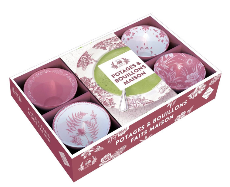 COFFRET Potages & bouillons maison (rose ancien) -   - HACHETTE PRAT