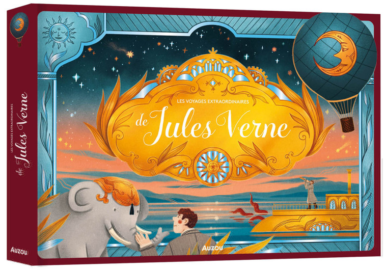 PAPIERS DÉCOUPÉS - LES VOYAGES EXTRAORDINAIRES DE JULES VERNE - Claude Carré, Diana Renjina - AUZOU