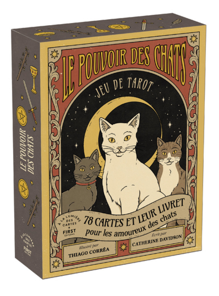 Tarot - Le Pouvoir des chats - Catherine Davidson, Thiago Corrêa - FIRST