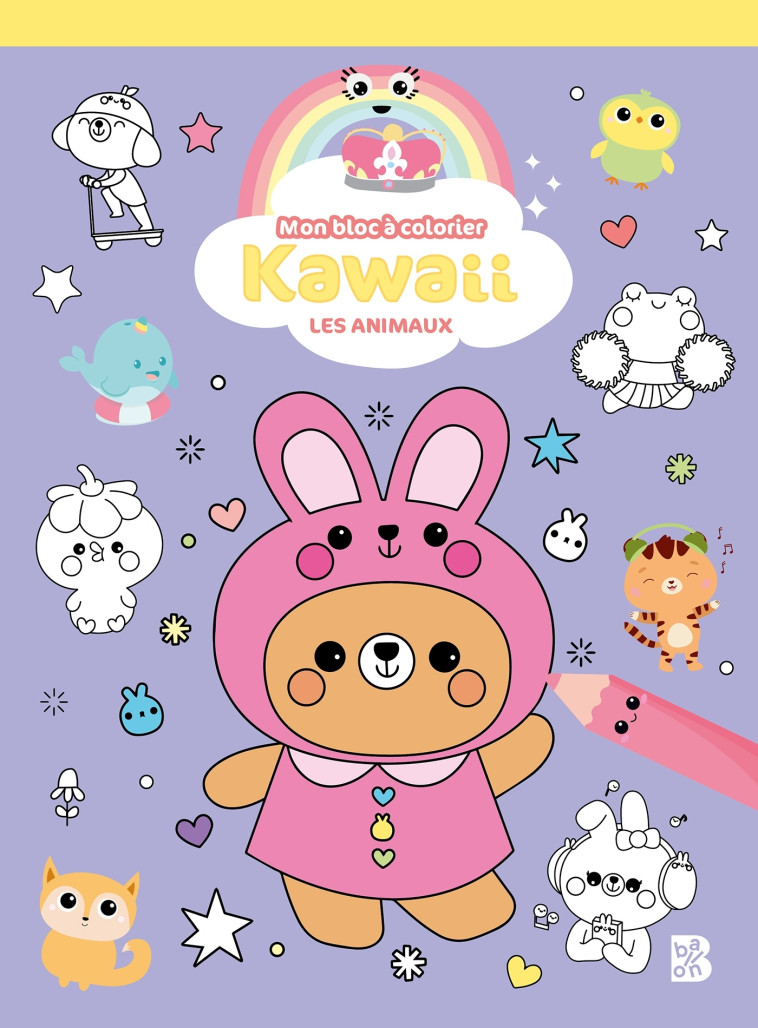 Kawaii Bloc à colorier Les animaux - XXX - BALLON