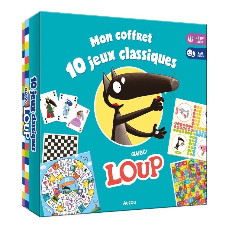 MON COFFRET 10 JEUX CLASSIQUES AVEC LOUP - Orianne Lallemand, Éléonore THUILLIER - AUZOU