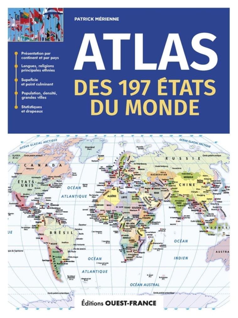 Atlas des 197 Etats du monde - Patrick Mérienne - OUEST FRANCE