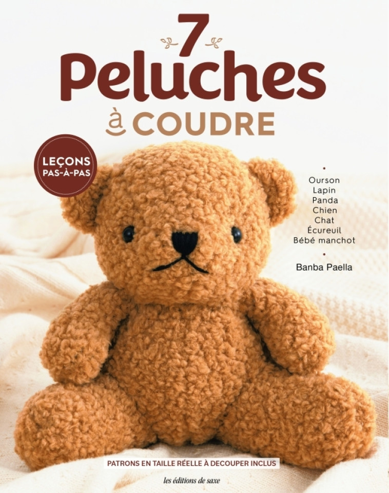 7 peluches à coudre - Banba Paella - DE SAXE