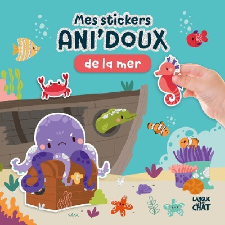 Mes stickers Ani'doux de la mer - Mad Pillow, Collectif Collectif - LANGUE AU CHAT