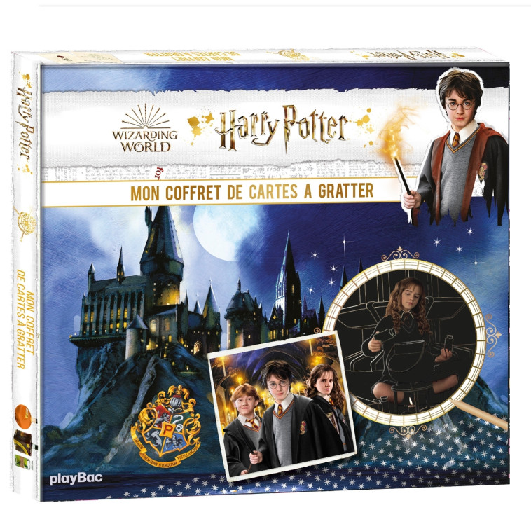 Harry Potter - Mon coffret cartes à gratter et à colorier -  PLAYBAC EDITIONS, Playbac Éditions Playbac Éditions - PLAY BAC