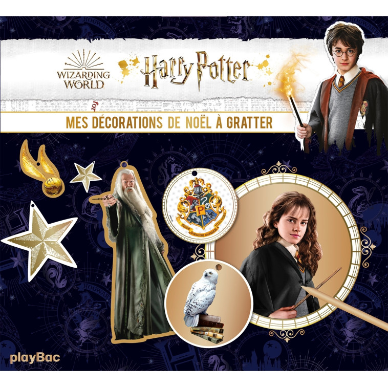 Harry Potter - Mes cartes à gratter Décorations de Noël -  PLAYBAC EDITIONS - PLAY BAC