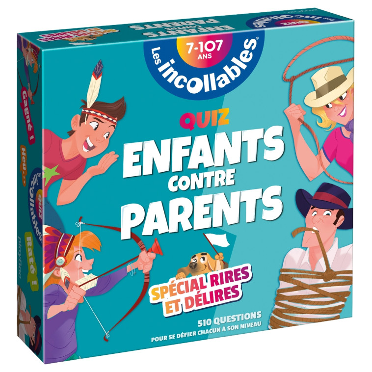 Boite Quiz Incollables Enfants contre Parents spécial Rires et Délires -  PLAYBAC EDITIONS - PLAY BAC