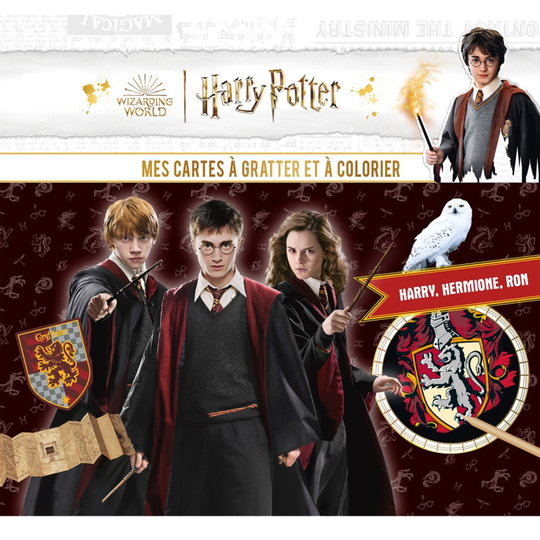 Harry Potter - Cartes à gratter Harry, Hermione, Ron -  PLAYBAC EDITIONS - PLAY BAC