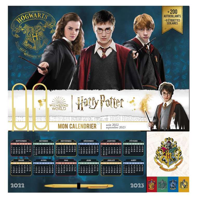 Mon calendrier organiseur Harry Potter - Primaire et Collège -  PLAYBAC EDITIONS - PLAY BAC