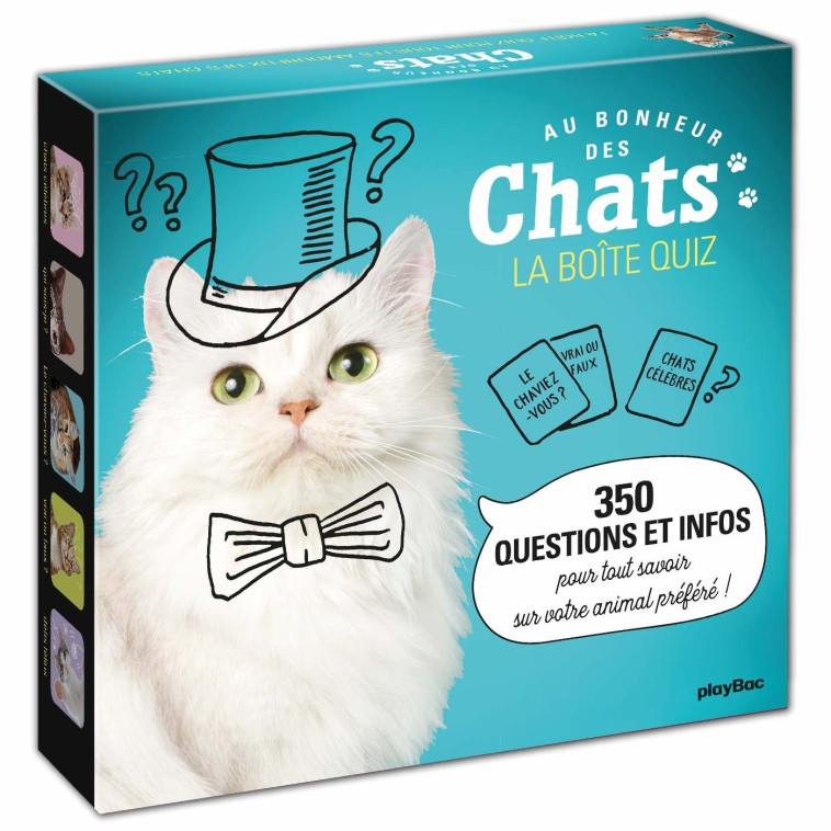 La boîte quiz Chats -  PLAYBAC EDITIONS - PLAY BAC