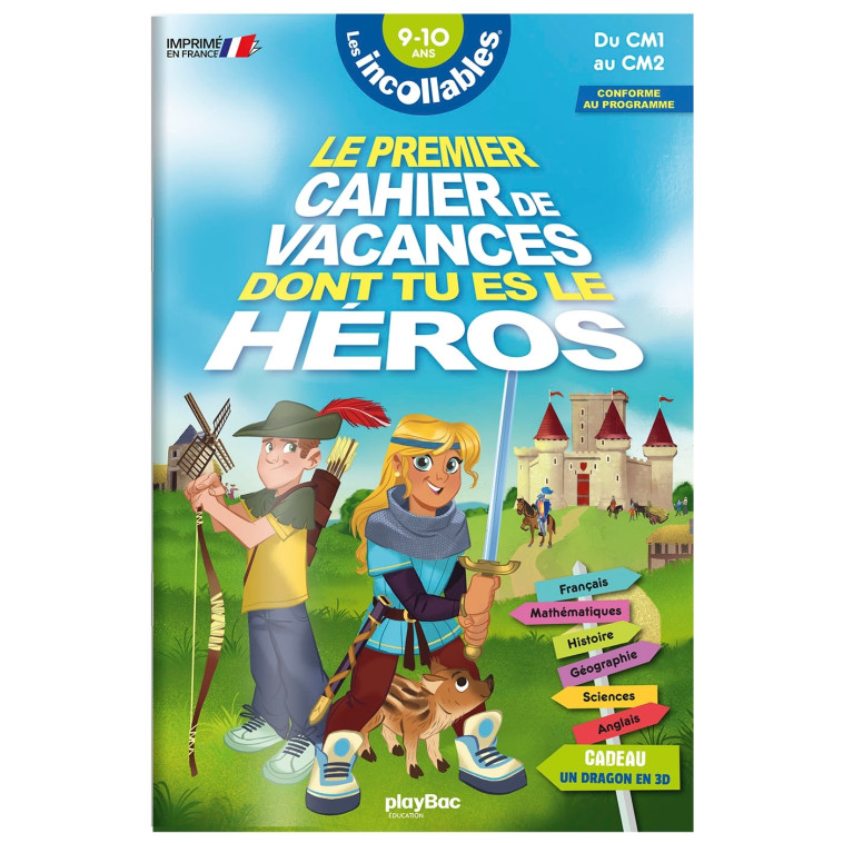 Cahier de vacances dont tu es le héros 2024 - Les incollables - CM1 au CM2 - 9/10 ans - Julien Falconnet, El Gunto El Gunto, MOUK MOUK,  El Gunto,  Mouk - PLAY BAC