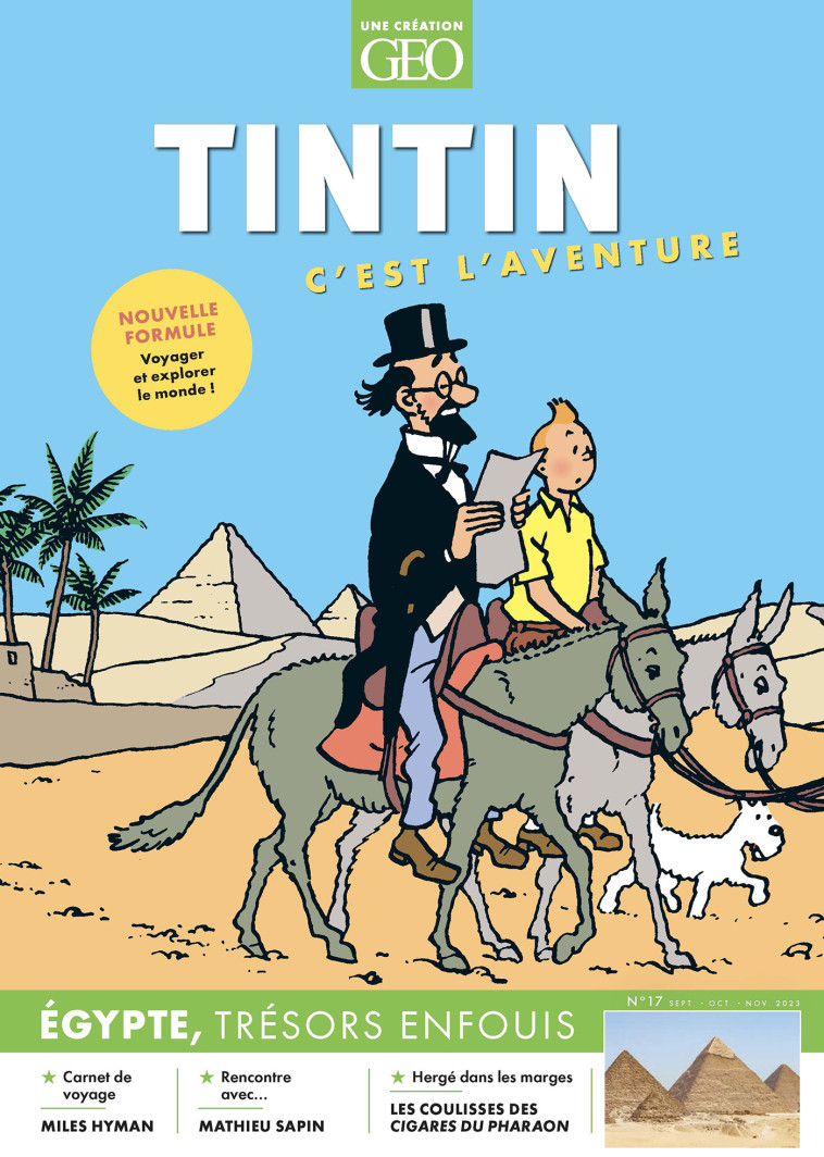 Tintin c'est l'aventure n°17 - L'Égypte -  Collectif - GEO MOULINSART