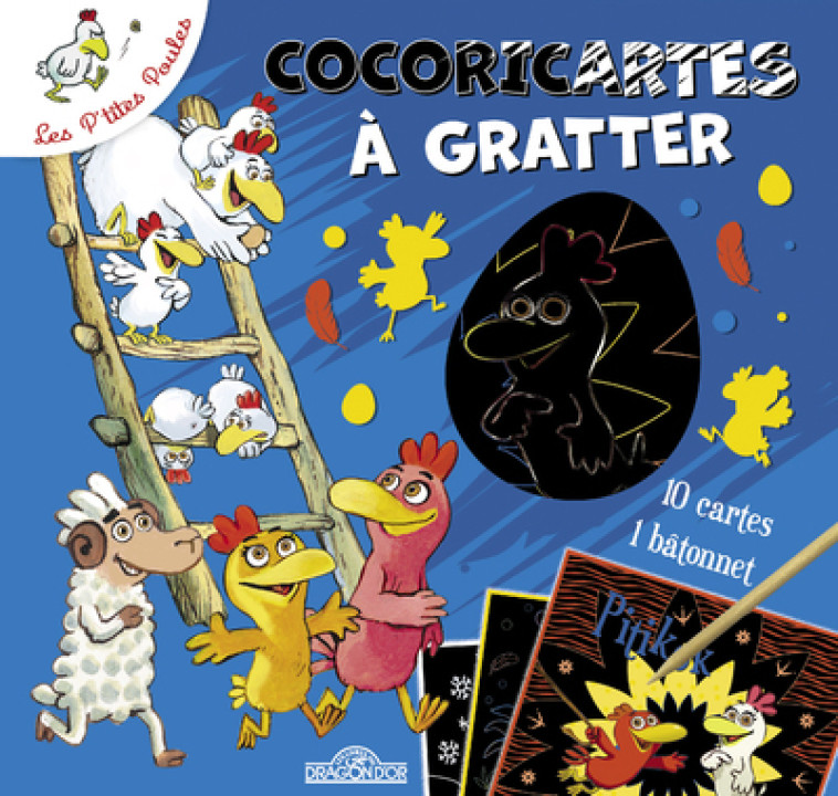 Les P'tites Poules - Cocoricartes à gratter - PKJ PKJ - DRAGON D OR