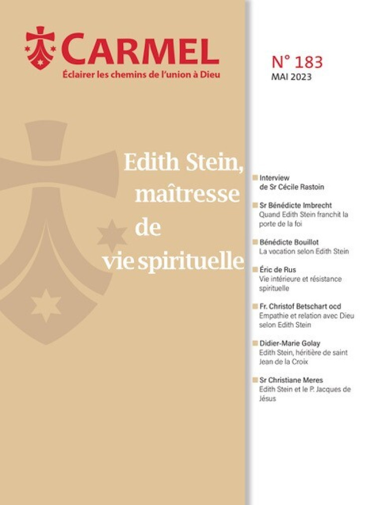 Revue Carmel - Edith Stein, une maîtresse de vie spirituelle -  Collectif - CARMEL