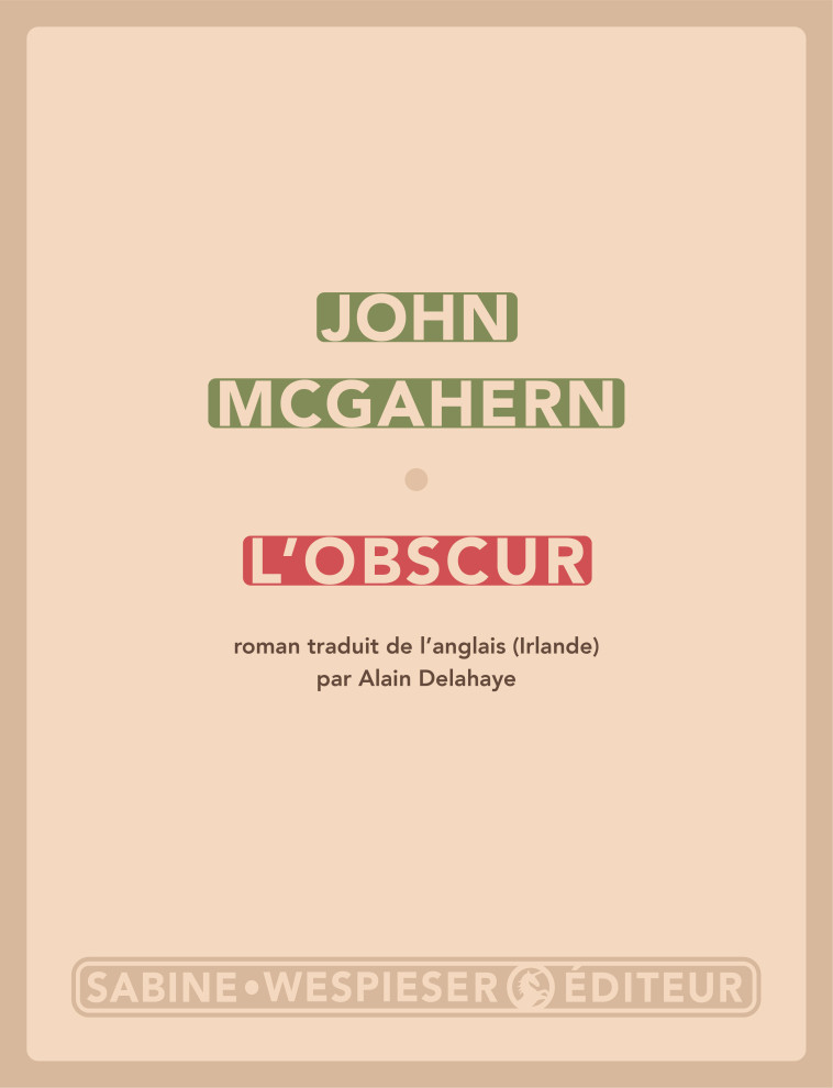 L'obscur - John McGahern - SABINE WESPIESE