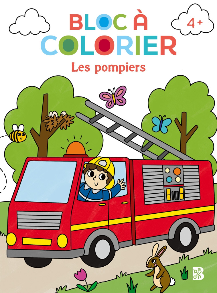 Bloc à colorier  - Les pompiers - XXX - BALLON