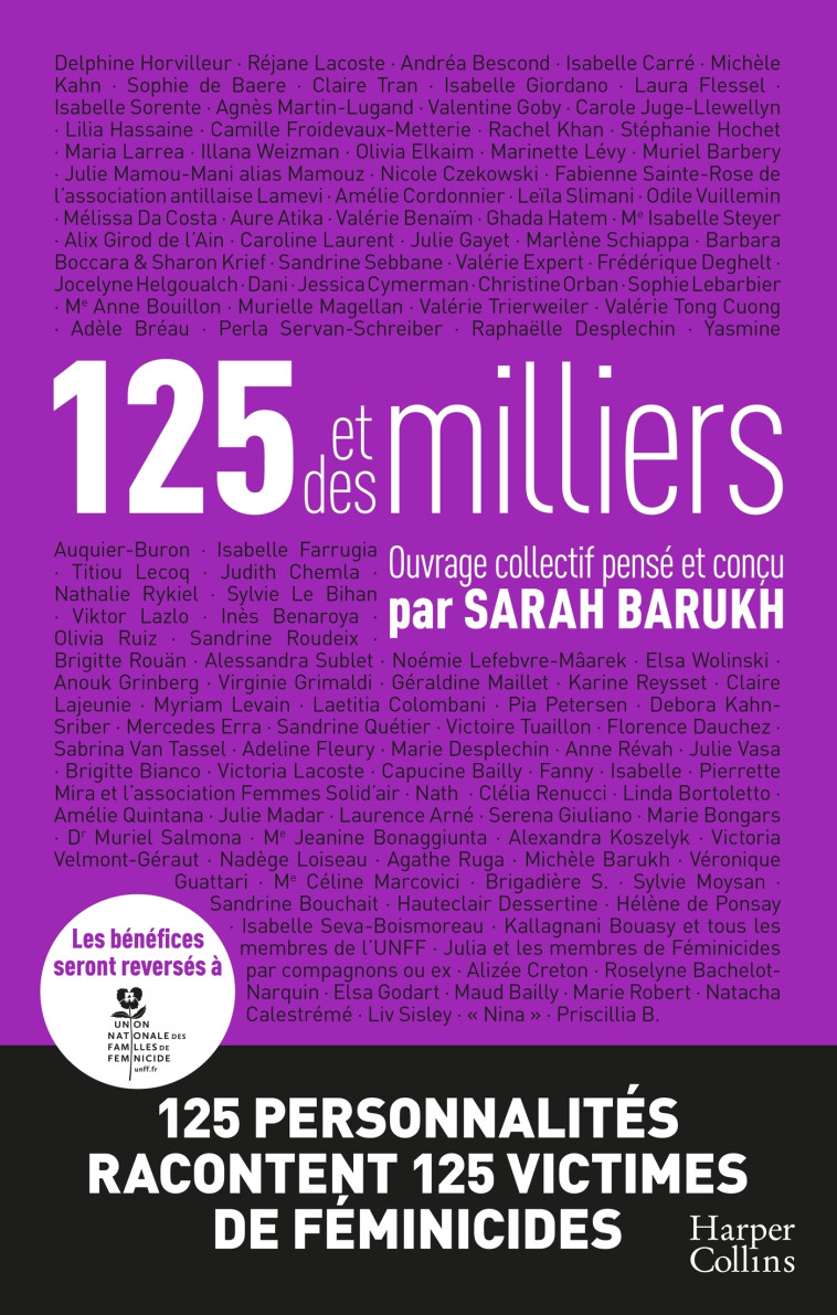 125 et des milliers - Sarah Barukh, Sarah Barukh - HARPERCOLLINS