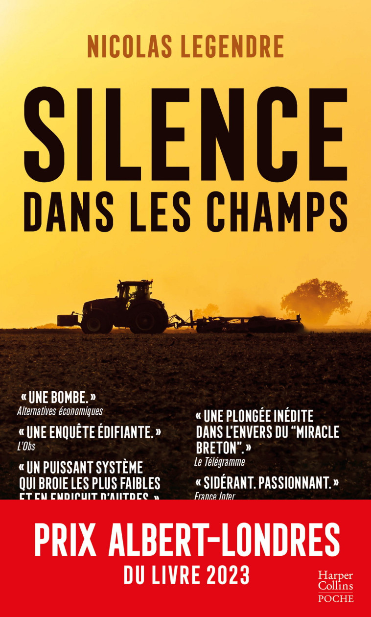 Silence dans les champs - Nicolas Legendre - HARPERCOLLINS