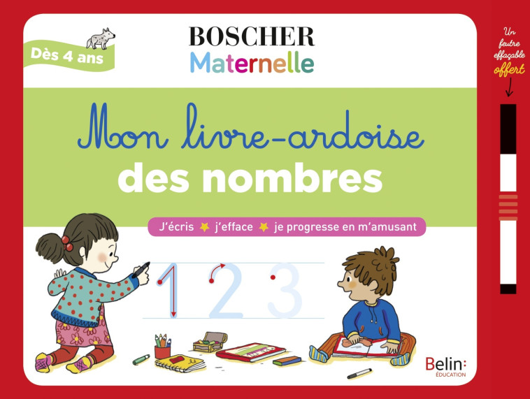 Mon livre-ardoise des nombres - Séverine Cordier - BELIN EDUCATION