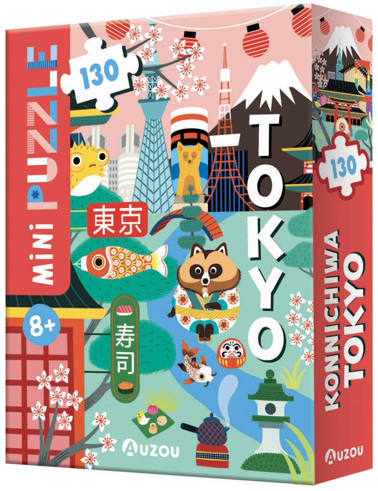 MINI PUZZLES - KONNICHIWA TOKYO - Julie Mercier - AUZOU