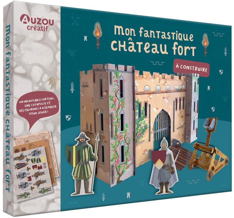 MON COFFRET D'ARTISTE - MON FANTASTIQUE CHÂTEAU FORT À CONSTRUIRE - Bénédicte Le Loarer, Maria Lia MALANDRINO, MLLE HIPOLYTE MLLE HIPOLYTE - AUZOU