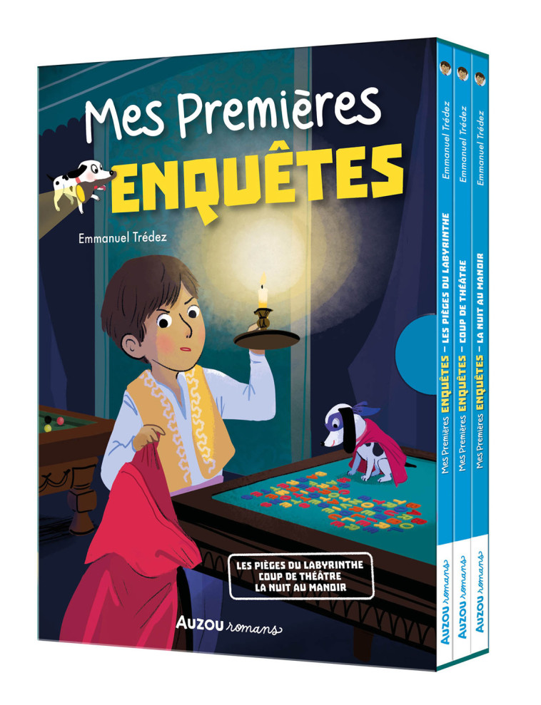 COFFRET BIBLIOTHEQUE 4 (TOMES 10/11/12) MES PREMIÈRES ENQUÊTES - Trédez Emmanuel Trédez Emmanuel, Maud Riemann - AUZOU