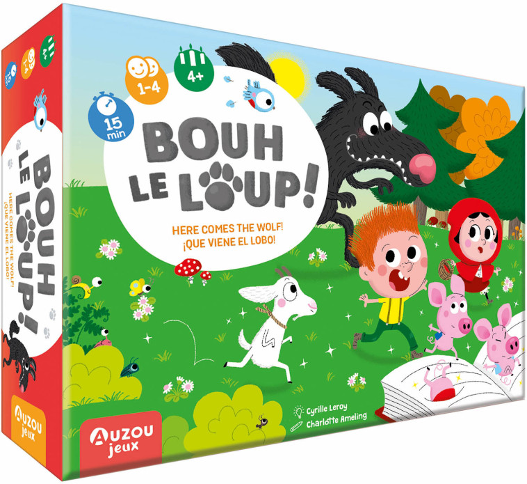 P'TITS JEUX - P'TITS JEUX - BOUH LE LOUP ! - Cyrille Leroy, Charlotte Ameling - AUZOU