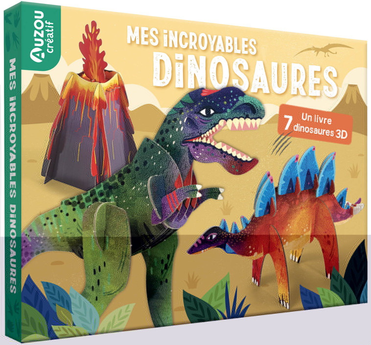 MON COFFRET D'ARTISTE - MES DINOSAURES À CONSTRUIRE - Maude Guesne, MLLE HIPOLYTE MLLE HIPOLYTE - AUZOU