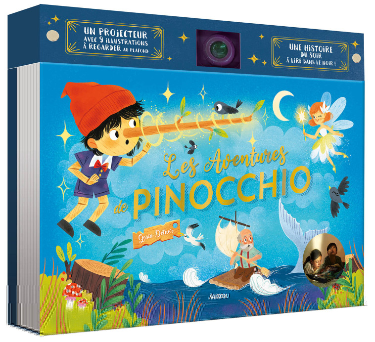 LIVRE PROJECTEUR - LES AVENTURES DE PINOCCHIO - Malgorzata Detner, Malgorzata Detner - AUZOU