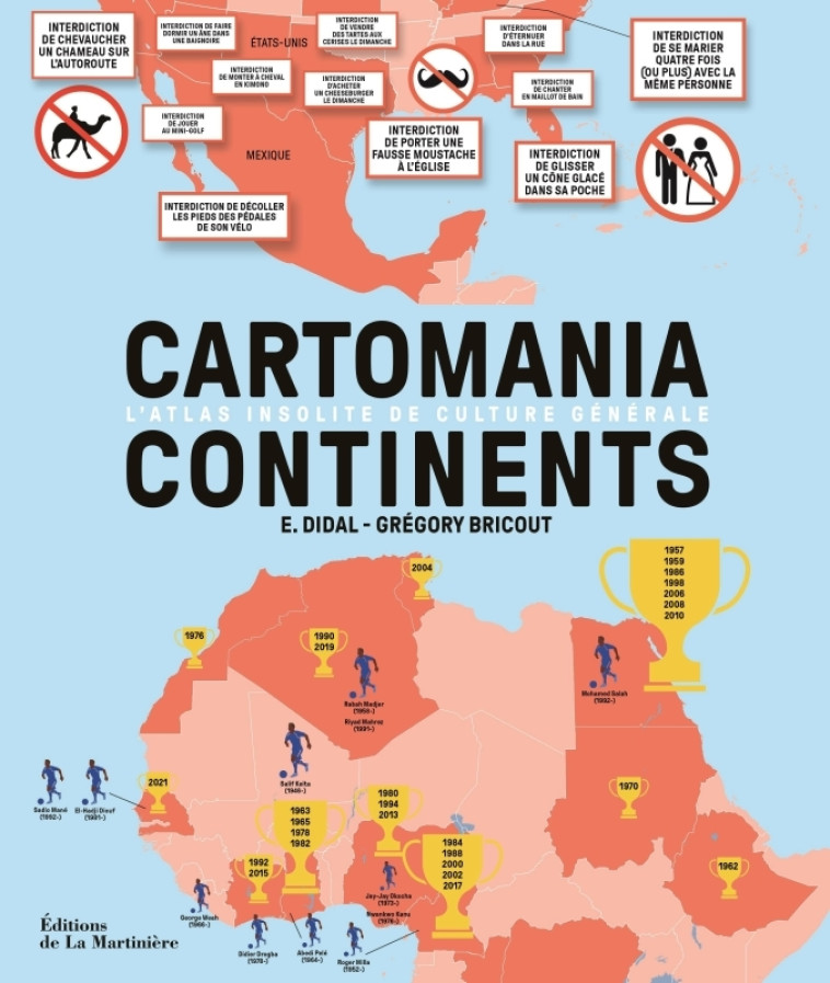 Cartomania Continents - Grégory Bricout, E. Didal E. Didal - MARTINIERE BL