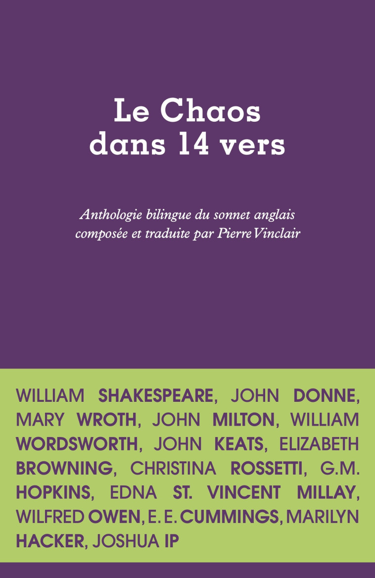 Le Chaos dans 14 vers -  Pierre VINCLAIR - LURLURE