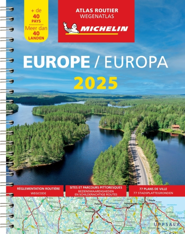 Atlas Europe 2025 - Atlas Routier et Touristique (A4-Spirale) -  - MICHELIN