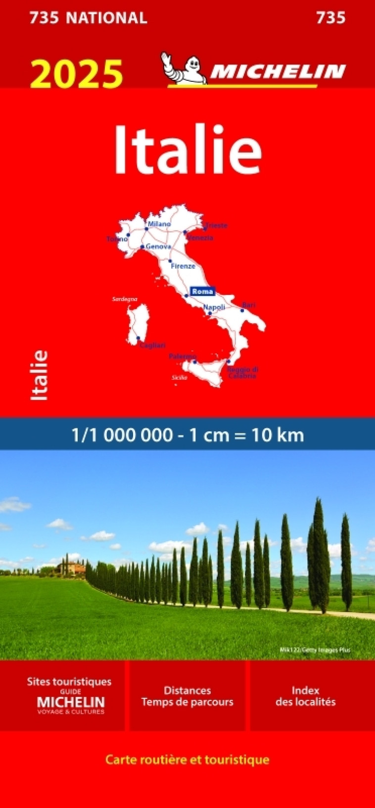 Carte Nationale Italie 2025 -  - MICHELIN