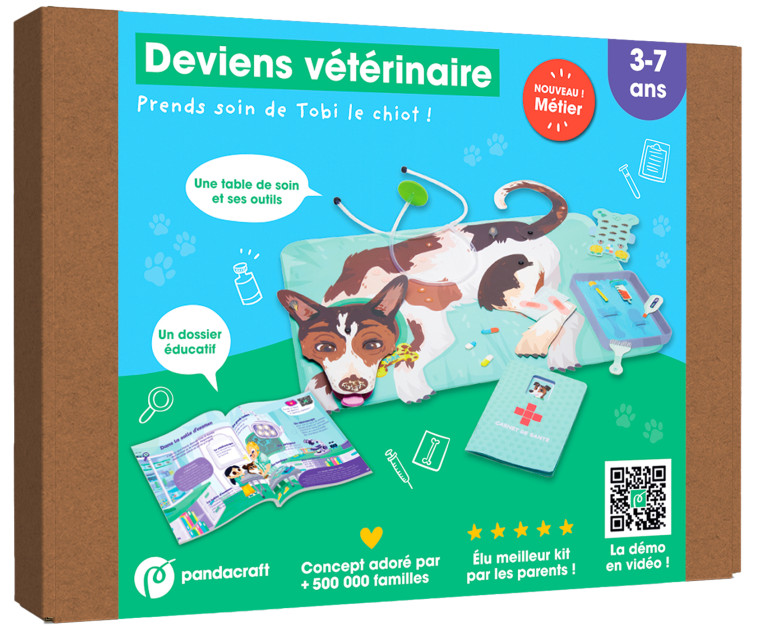 Deviens vétérinaire - kit Pandacraft 3-7 ans - XXX - PANDACRAFT