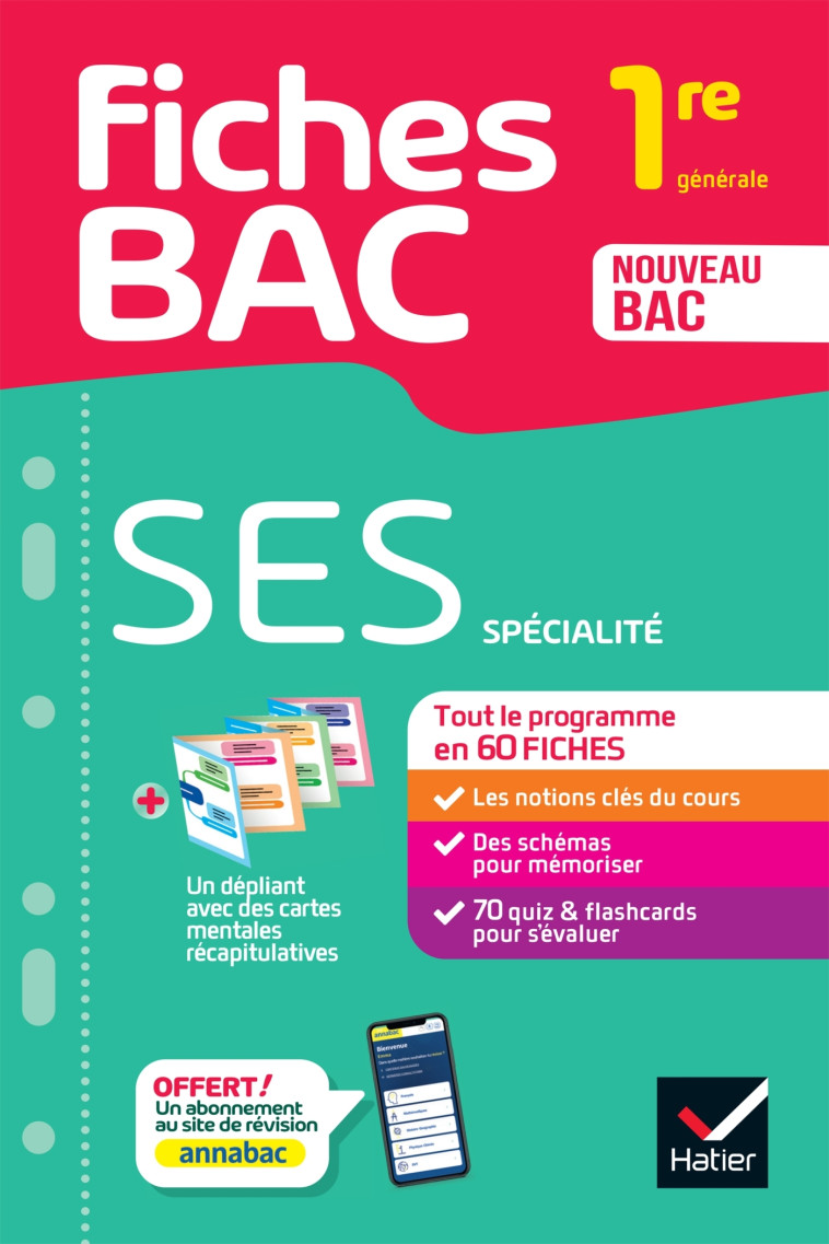 Fiches bac - SES 1re générale (spécialité) - Séverine Bachelerie-Marteau, Sylvie Godineau, Céline Le Feuvre, Denis Martin, Franck Rimbert, Gilles Seurin, Séverine Bachelerie-Marteau, Sylvie Godineau, Céline Le Feuvre, Denis Martin, Franck Rimbert, Gilles 