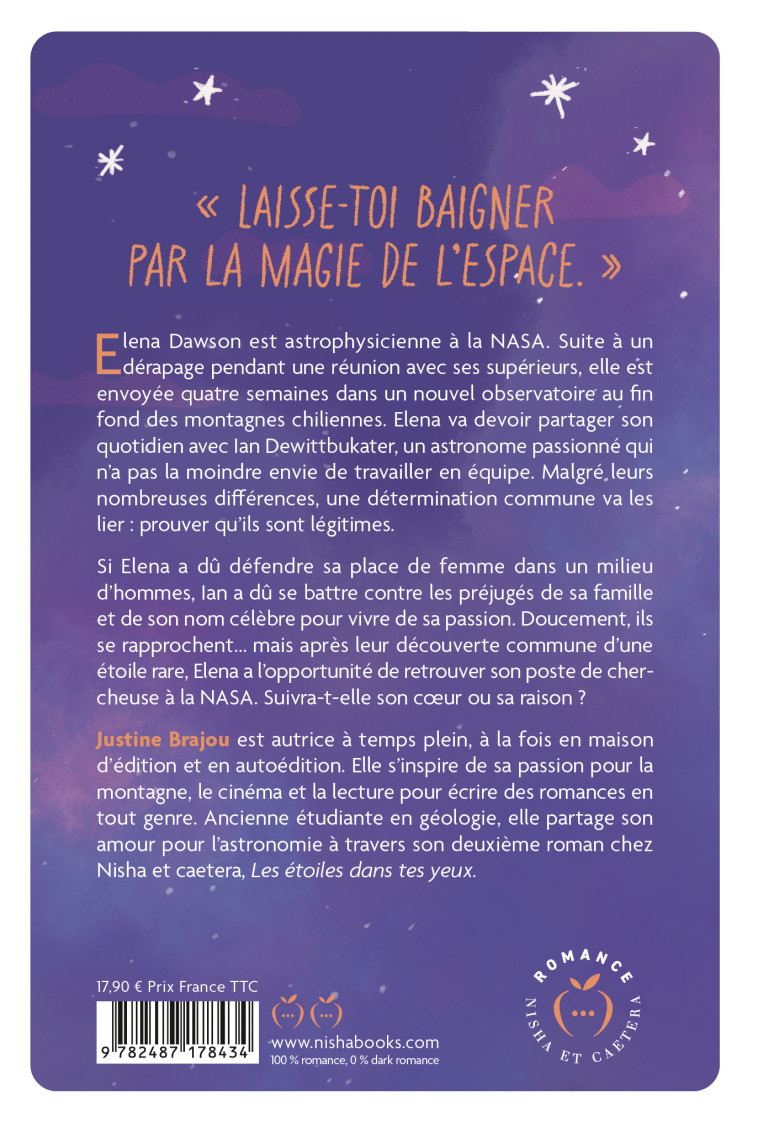 Les étoiles dans tes yeux - Justine Brajou - NISHA EDITIONS