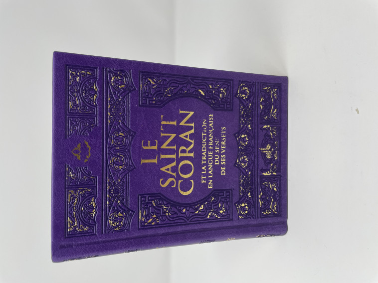 Saint Coran - Arabe franCais phonEtique - format moyen(13 x 17 cm) - violet -  REvElation - AL BOURAQ