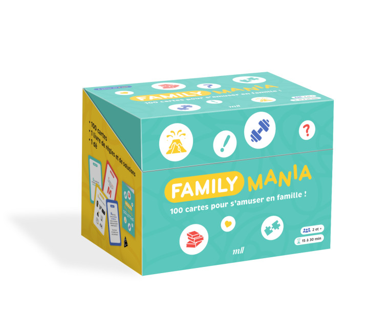 FamilyMania - 100 cartes pour s’amuser en famille ! -  Collectif - MERCILESLIVRES