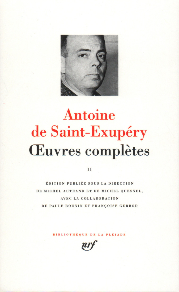 Œuvres complètes - Antoine de Saint-Exupéry - GALLIMARD