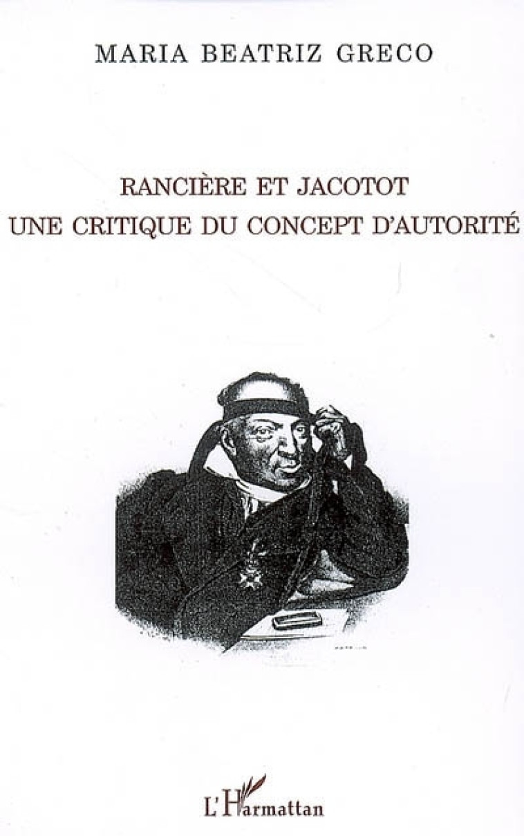 Rancière et Jacotot - maria greco - L'HARMATTAN