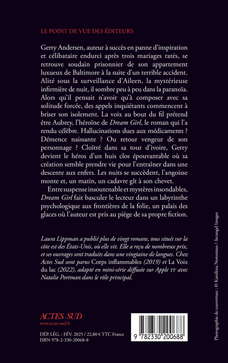 Dream Girl - Laura Lippman - ACTES SUD